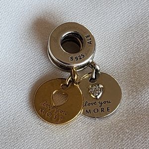 Pandora “Love You More” “Love You Most” charm(s)